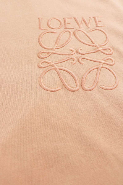 LOEWE Anagram Embroidered T-Shirt Pink Size L