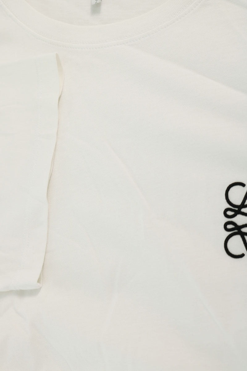 LOEWE Anagram Embroidered T-Shirt White Size L