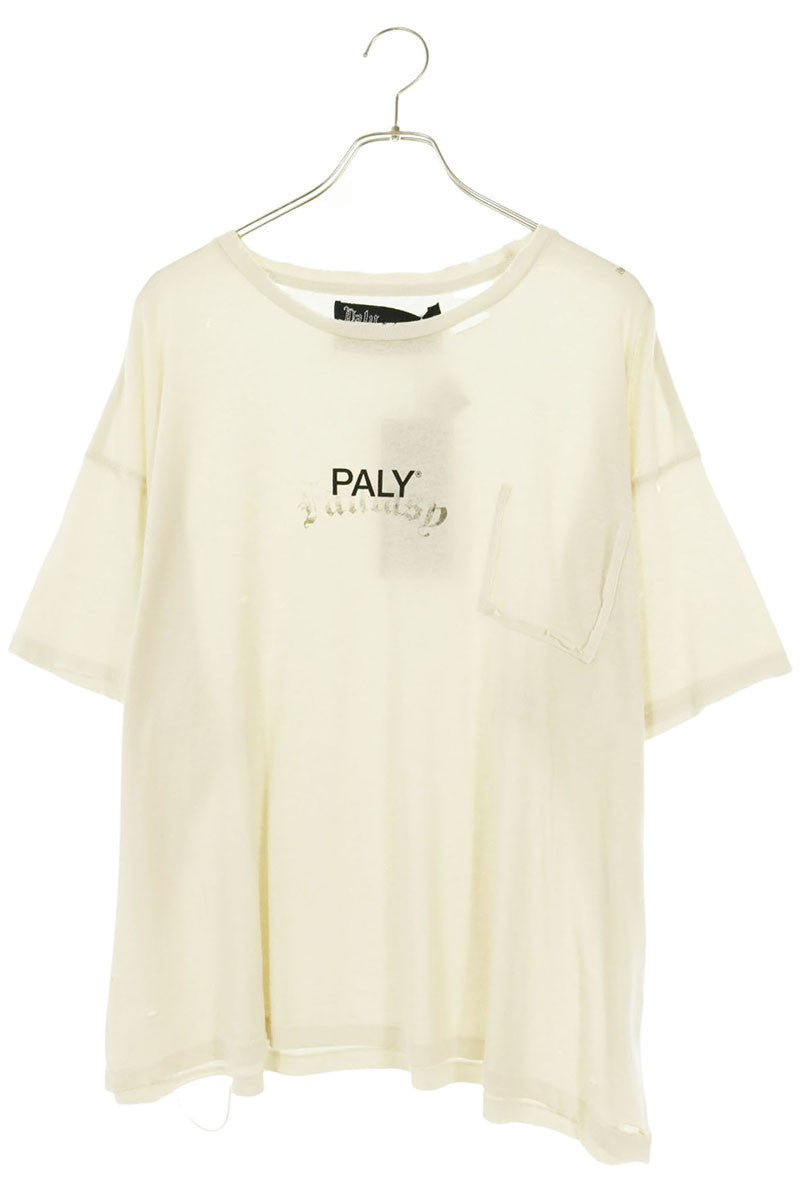 Paly Hollywood 26SS CORE LOGO TEE Distressed White Size XL