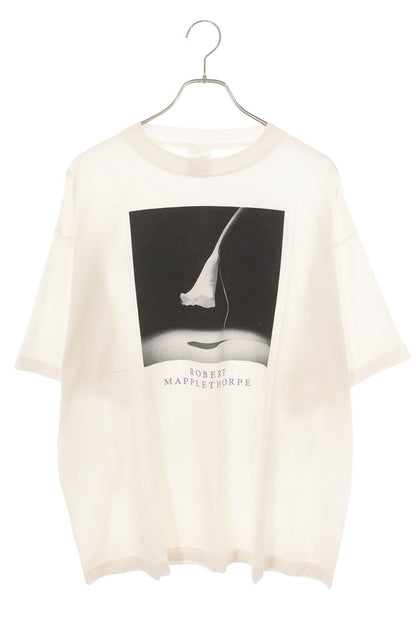 SAINT MICHAEL 25SS Mapplethorpe Lily T-Shirt White Size XL