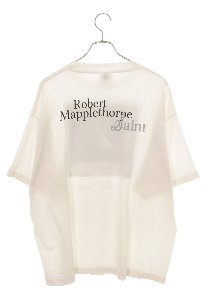 SAINT MICHAEL 25SS Mapplethorpe Lily T-Shirt White Size XL