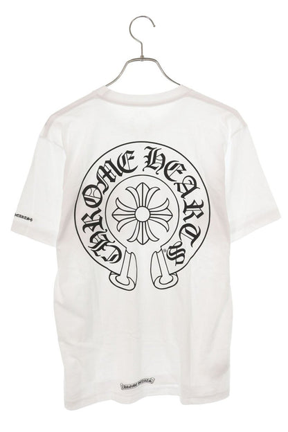 Chrome Hearts Back Horseshoe Print T-Shirt White Size M