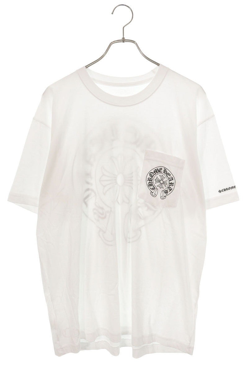 Chrome Hearts Back Horseshoe Print T-Shirt White Size XL