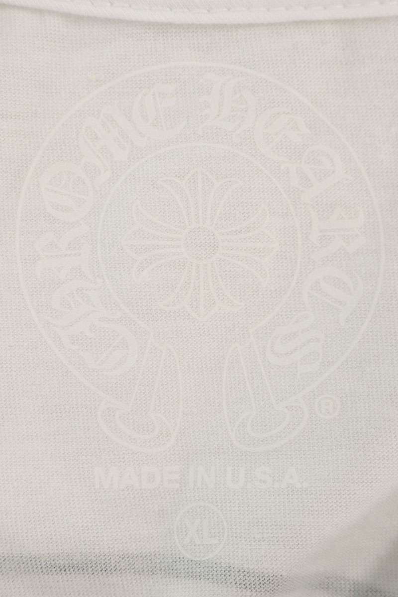 Chrome Hearts Back Horseshoe Print T-Shirt White Size XL