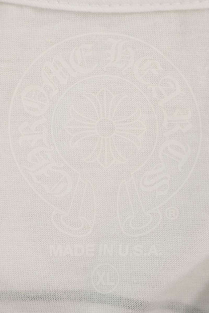 Chrome Hearts Back Horseshoe Print T-Shirt White Size XL