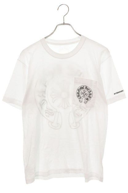 Chrome Hearts Back Horseshoe Print T-Shirt White Size M