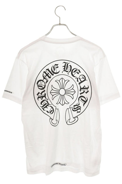Chrome Hearts Back Horseshoe Print T-Shirt White Size M