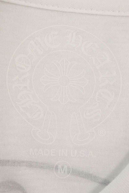 Chrome Hearts Back Horseshoe Print T-Shirt White Size M