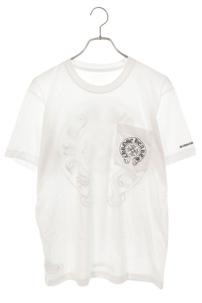 Chrome Hearts Back Horseshoe Print T-Shirt White Size M