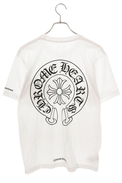 Chrome Hearts Back Horseshoe Print T-Shirt White Size M