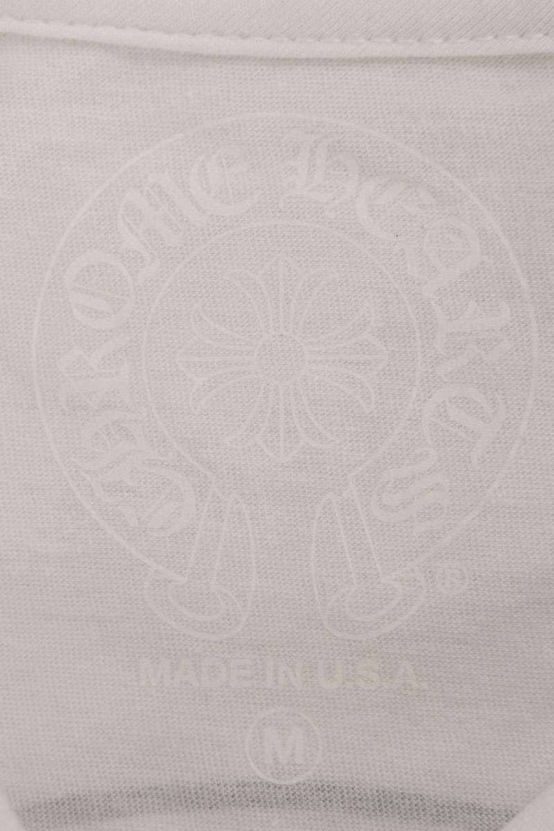 Chrome Hearts Back Horseshoe Print T-Shirt White Size M