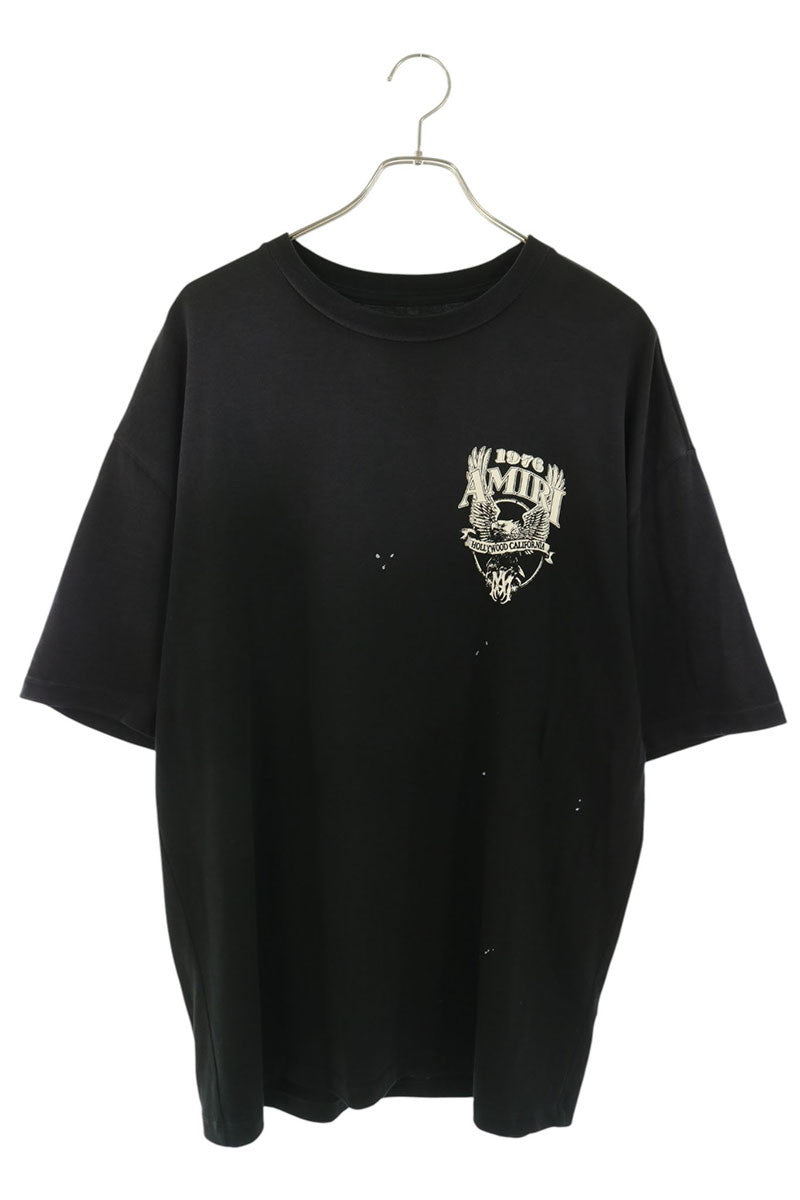 AMIRI Eagle Logo Print Oversized T-shirt Black/White Size M