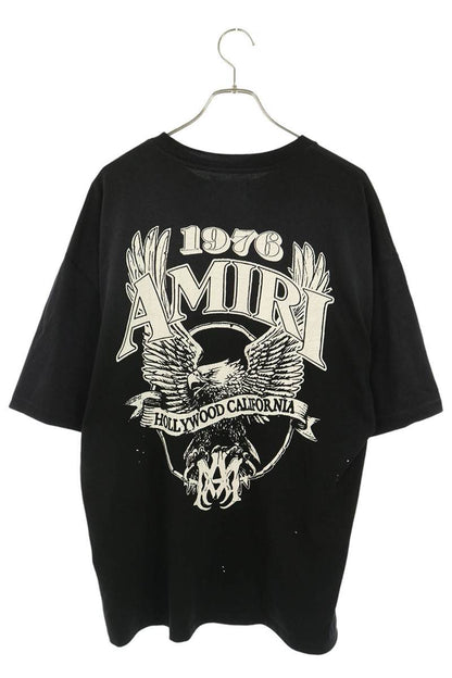 AMIRI Eagle Logo Print Oversized T-shirt Black/White Size M