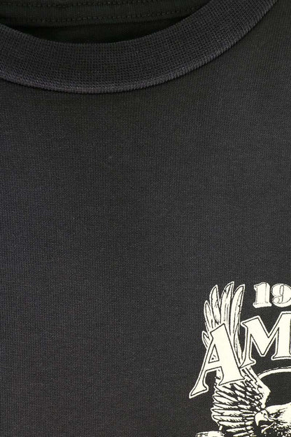 AMIRI Eagle Logo Print Oversized T-shirt Black/White Size M