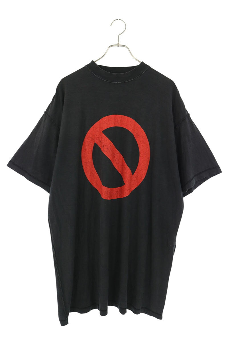 BALENCIAGA BFRND Inside-Out T-Shirt Black/Red Size 2