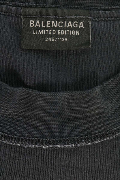 BALENCIAGA BFRND Inside-Out T-Shirt Black/Red Size 2