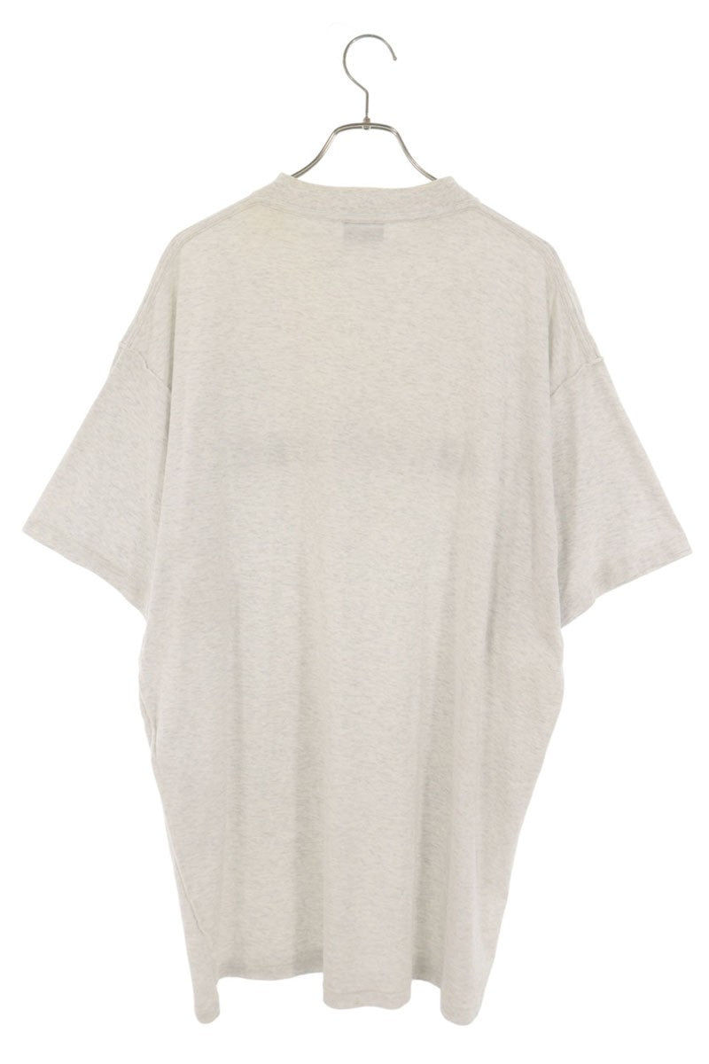 BALENCIAGA 24SS Inside-Out Logo T-Shirt Gray Size 2
