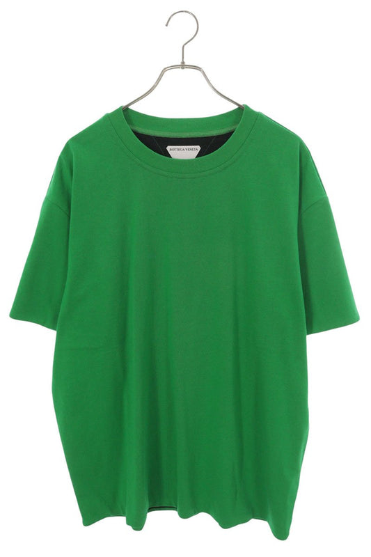 BOTTEGA VENETA Crewneck Layered Cotton T-Shirt Green Size M