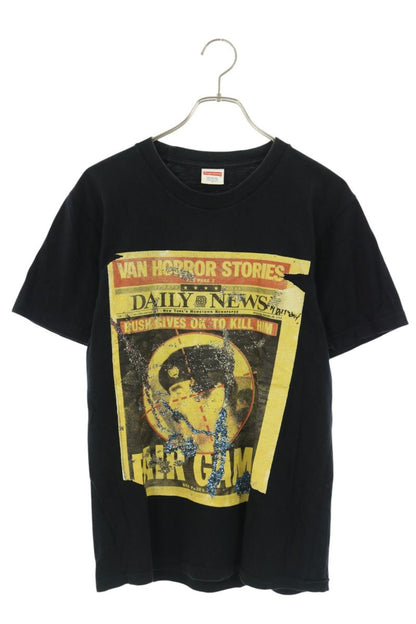 SUPREME 16AW Fair Game Front Print T-Shirt Black Size S