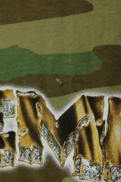 SUPREME 21AW Diamond Logo Camo Print T-Shirt Khaki Size L