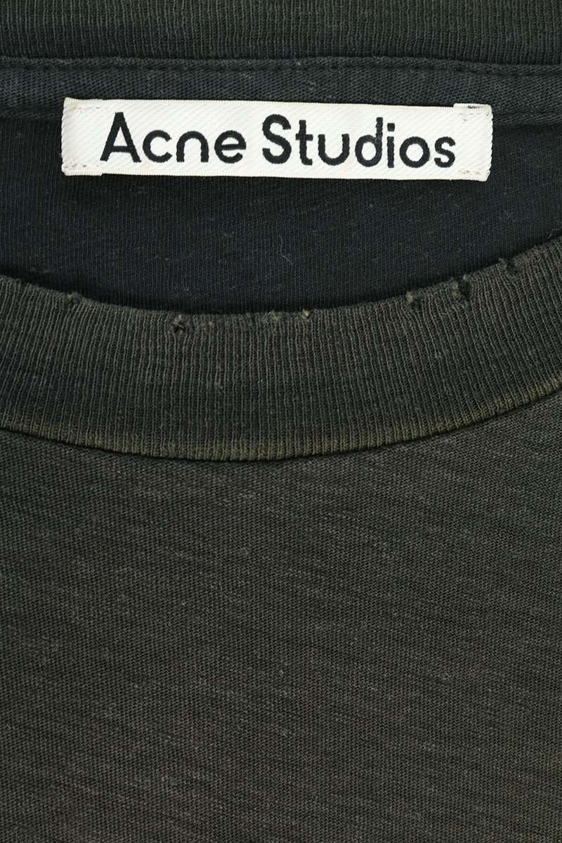 ACNE STUDIOS Logo Print Relaxed Fit T-Shirt Black Size M