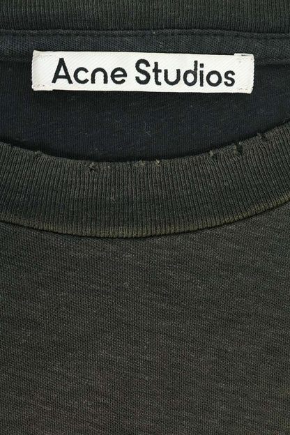 ACNE STUDIOS Logo Print Relaxed Fit T-Shirt Black Size M