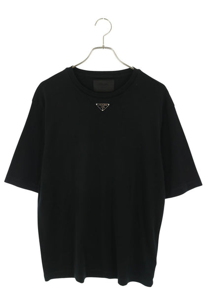 PRADA Logo Plate T-shirt Black Size S