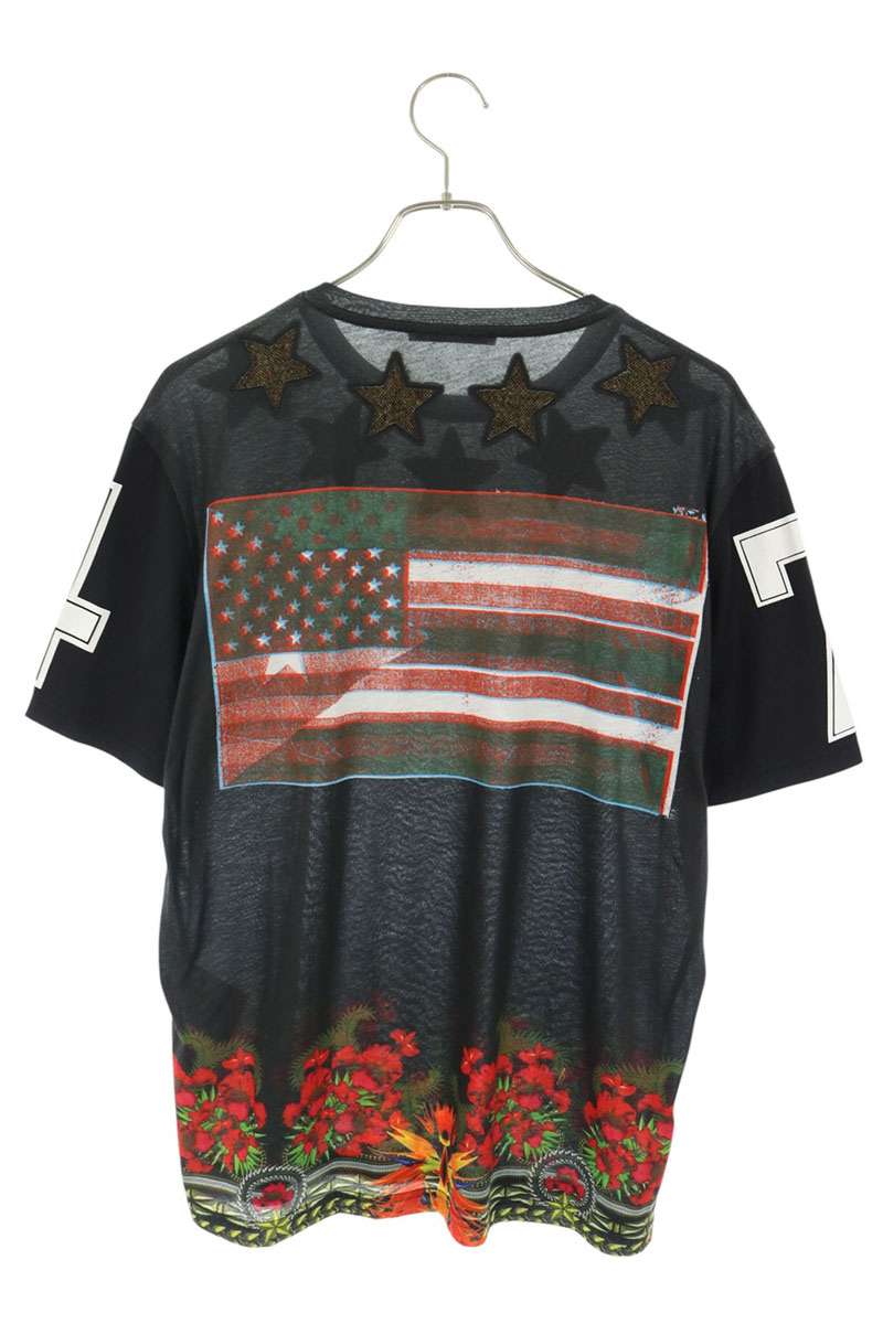 GIVENCHY 12AW Star Embroidered T-Shirt Black Size XS
