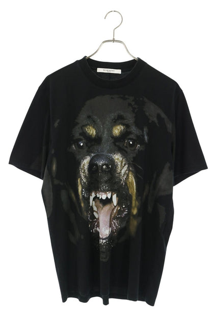 GIVENCHY Rottweiler Print T-Shirt Black Size XS