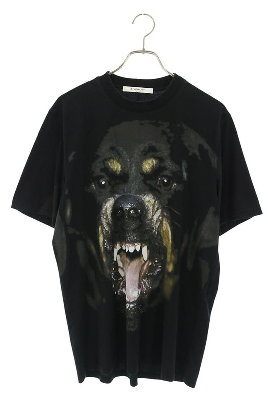 GIVENCHY Rottweiler Print T-Shirt Black Size XS