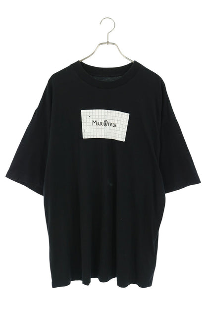 MM6 Front Logo Design T-Shirt Black Size S