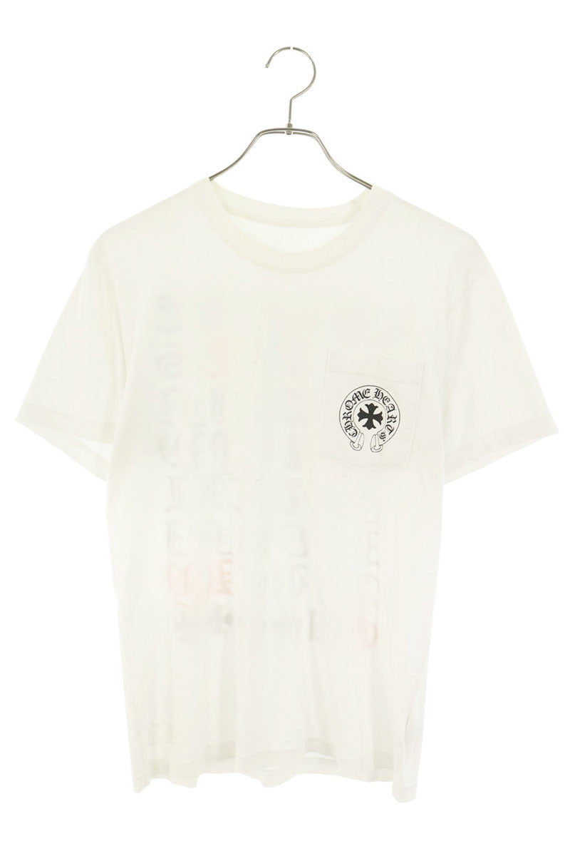Chrome Hearts Font Back Print T-Shirt White Size M