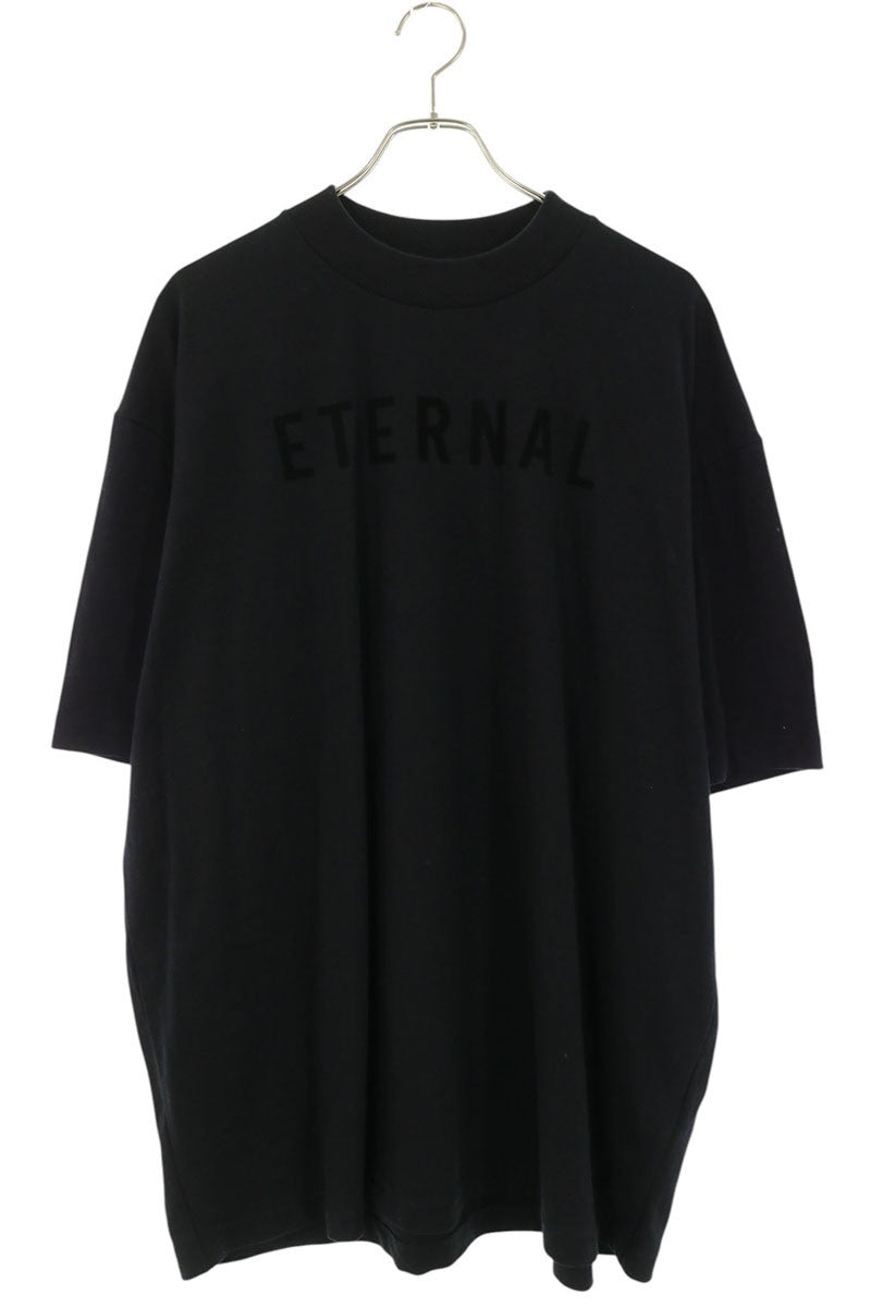 FEAR OF GOD ETERNAL Rubber Logo T-Shirt Black Size L