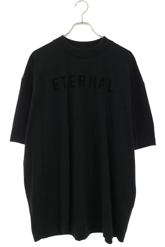 FEAR OF GOD ETERNAL Rubber Logo T-Shirt Black Size L