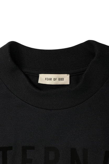 FEAR OF GOD ETERNAL Rubber Logo T-Shirt Black Size L