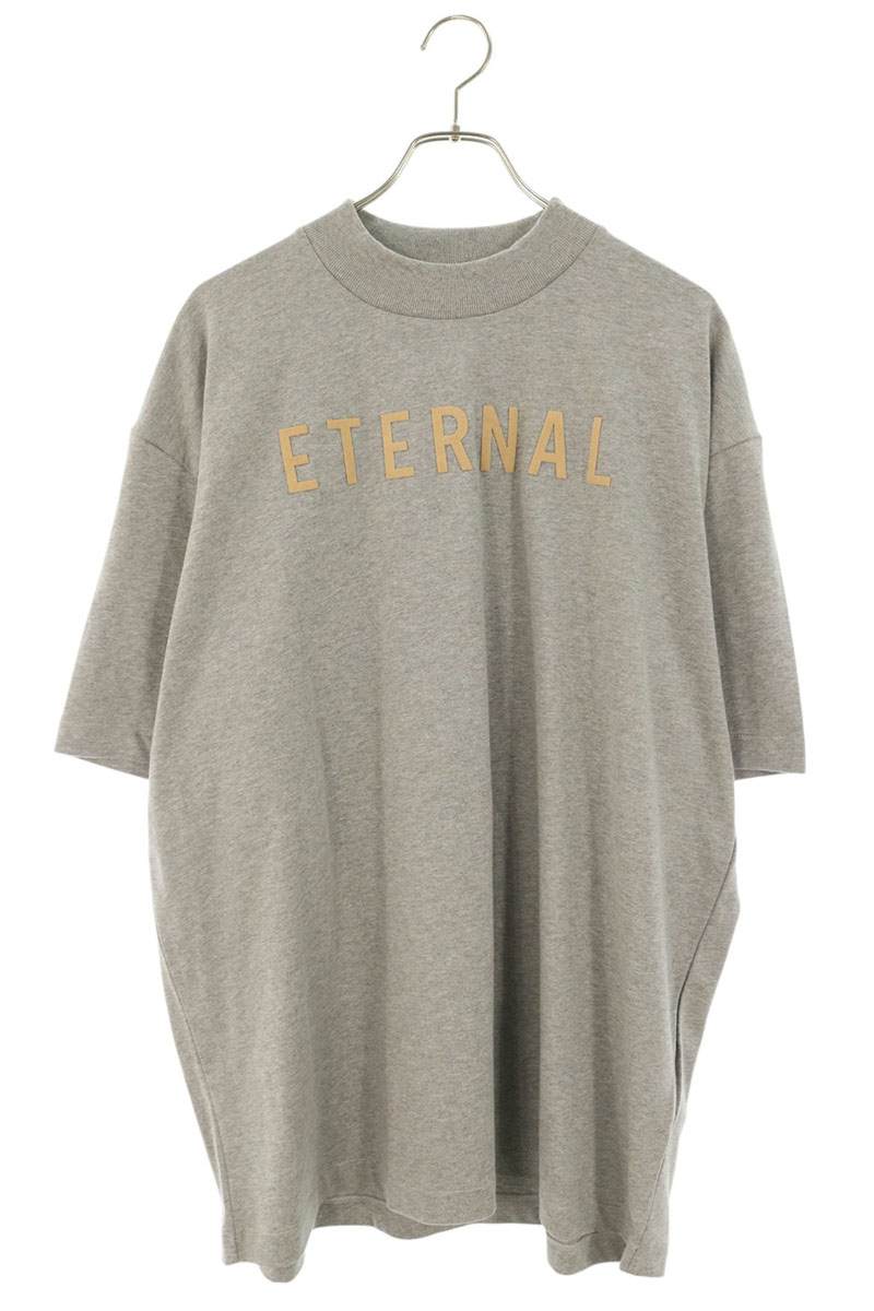 FEAR OF GOD ETERNAL Rubber Logo T-Shirt Gray Size M