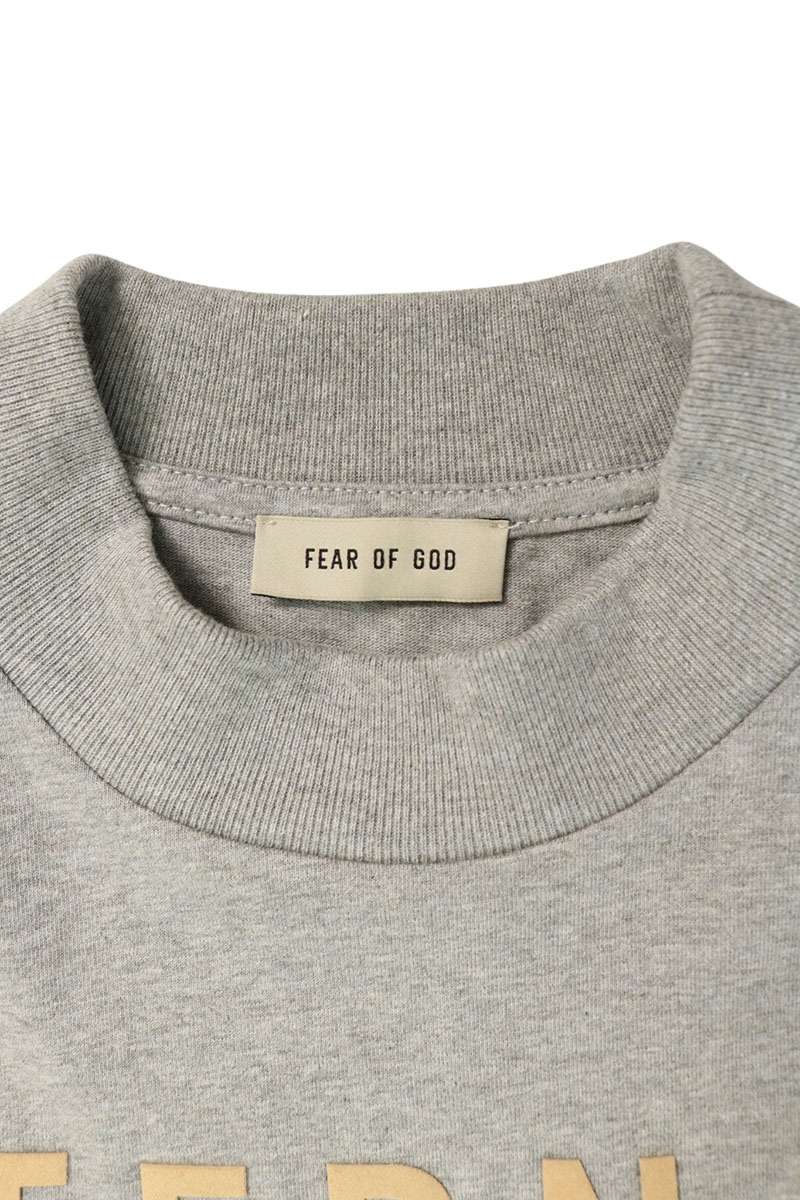FEAR OF GOD ETERNAL Rubber Logo T-Shirt Gray Size M