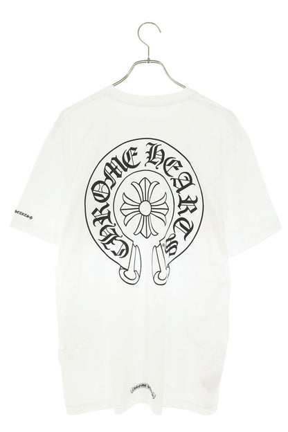 Chrome Hearts CH T-SHRT Back Horseshoe T-Shirt White Size L