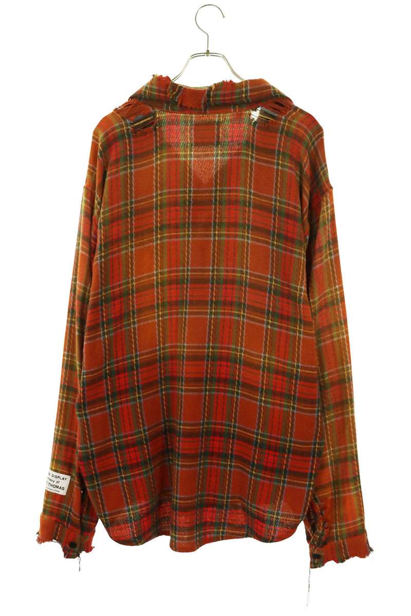 GALLERY DEPT Distressed T-Shirt Orange Cotton Size L