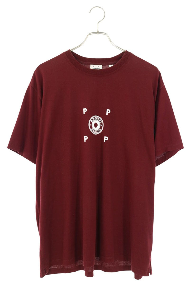 Pop Trading Company x Burberry Logo T-Shirt Red Size M