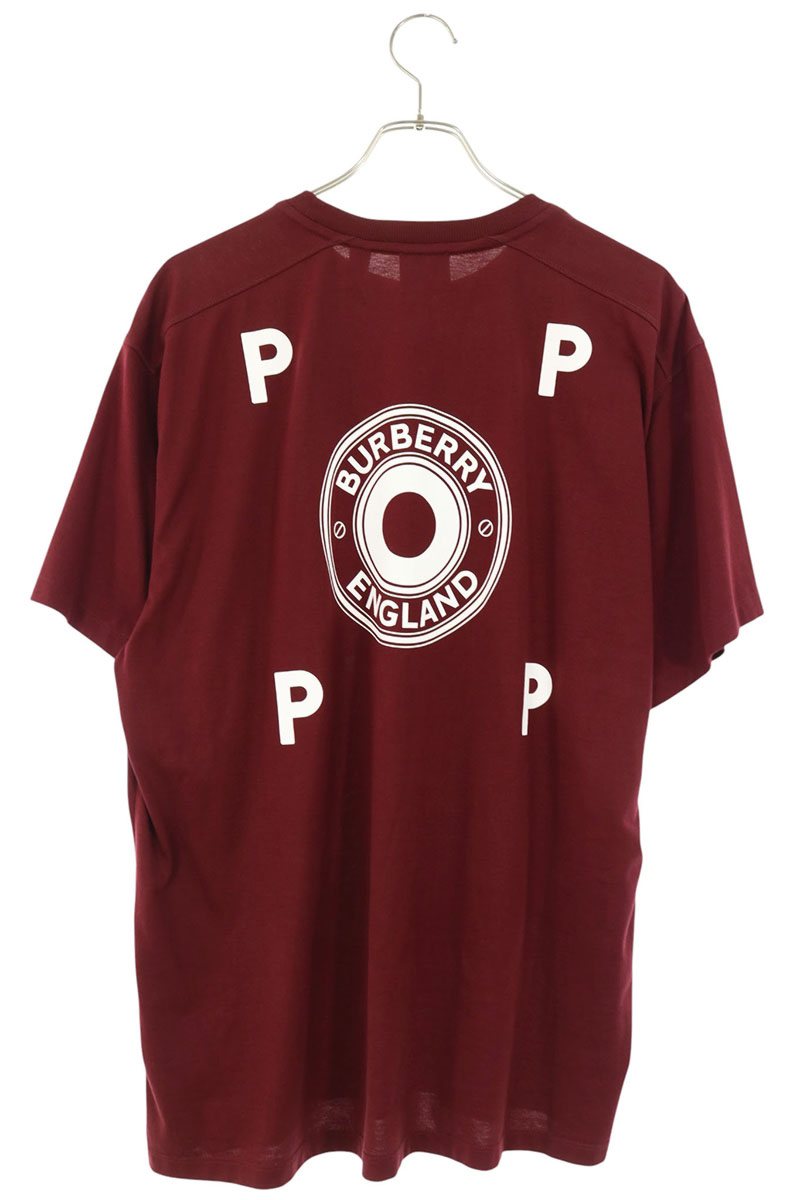 Pop Trading Company x Burberry Logo T-Shirt Red Size M