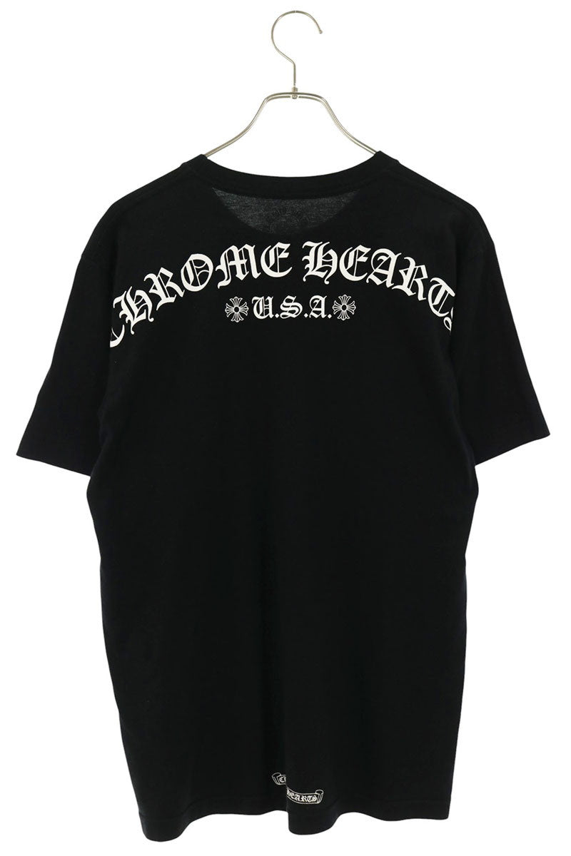 Chrome Hearts Arch Logo Back Print T-Shirt Black Size M