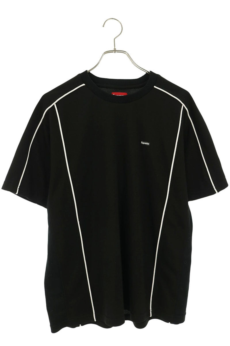 SUPREME 22SS Mesh Panel T-Shirt Black Polyester Size M