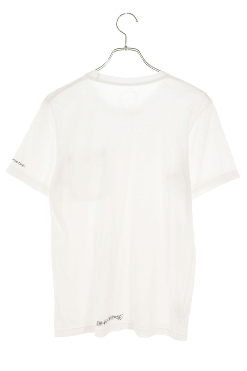 Chrome Hearts Neck Logo Print T-Shirt White Cotton Size S