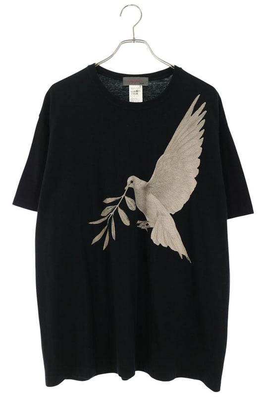 Yamamoto Suzume Uchida Front Print T-Shirt Black Size 3