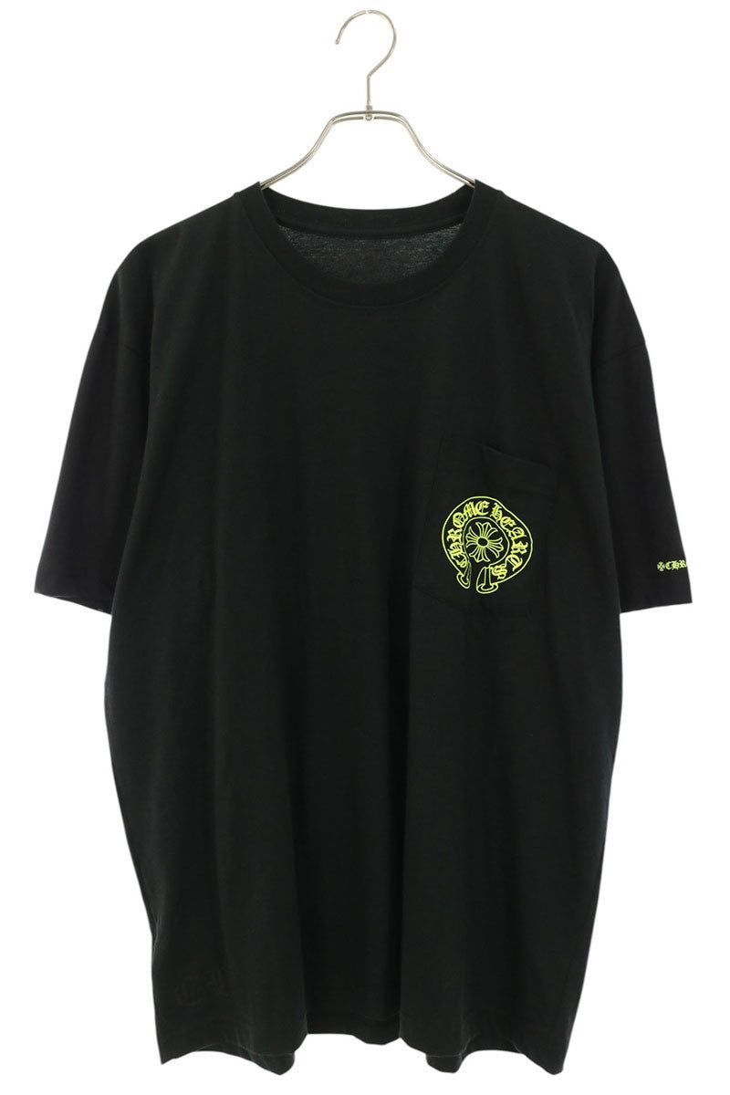 Chrome Hearts Horseshoe Tee Black Yellow T-Shirt Size XL
