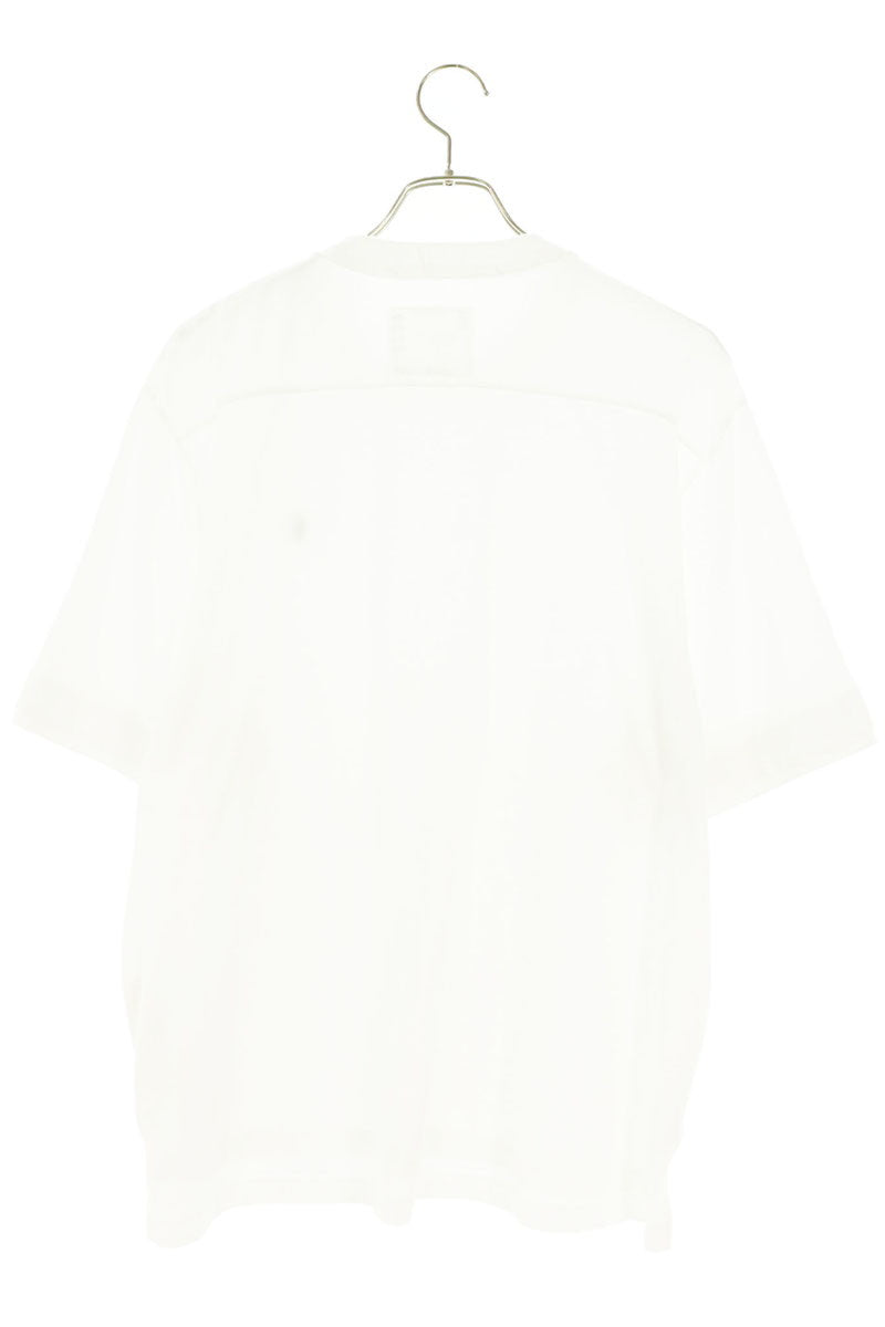 Sacai S Logo Embroidered Cotton T-Shirt White Size 2