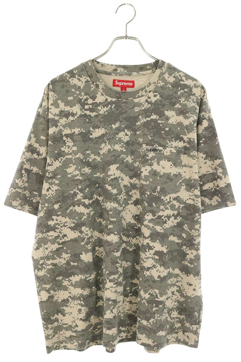 SUPREME 25AW Digital Camo Pocket T-Shirt Gray Size L
