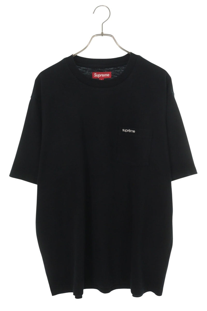 SUPREME 25AW Cotton Pocket T-Shirt Black Size L