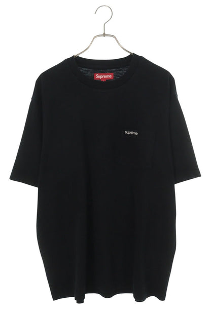 SUPREME 25AW Cotton Pocket T-Shirt Black Size L